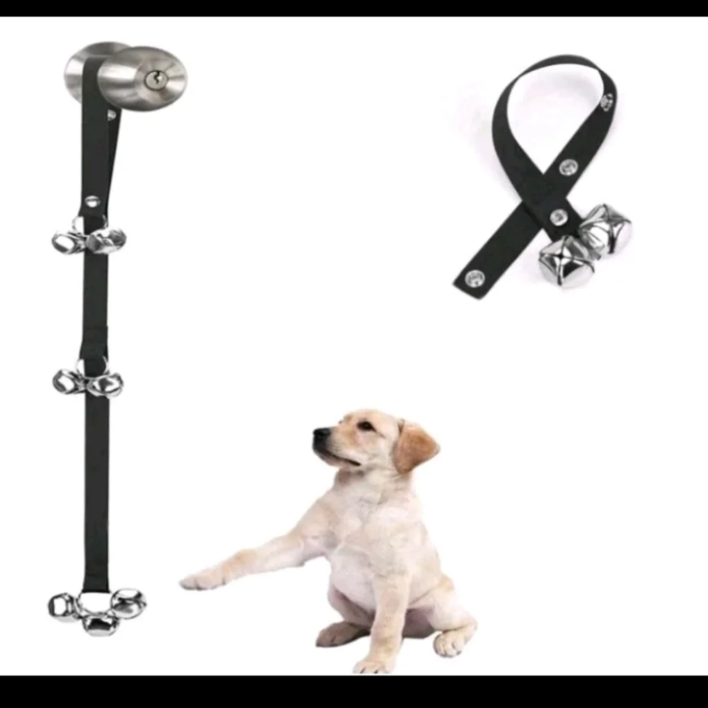 Luckyiren Puppy Dog Doorbells for Door Knob Good for Potty Training